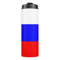 Paruline thermique avec drapeau de la Russie