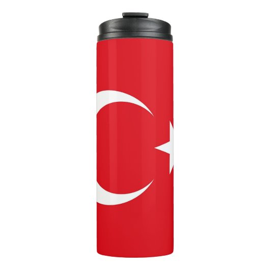 Bouteilles Isothermes Paruline thermique avec drapeau de la Turquie (Devant)
