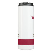 Bouteilles Isothermes Paruline thermique avec drapeau de l'État de Calif (Dos)