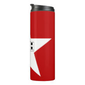 Bouteilles Isothermes Paruline thermique avec drapeau de San Antonio (Tourné sur la droite)