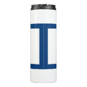 Bouteilles Isothermes Paruline thermique avec drapeau de Virginie-Occide (Dos)