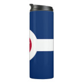 Bouteilles Isothermes Paruline thermique avec drapeau d'Indianapolis, US (Tourné sur la droite)