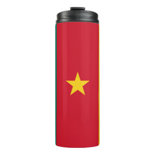 Bouteilles Isothermes Paruline thermique avec drapeau du Cameroun