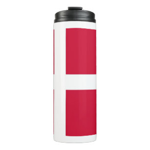 Bouteilles Isothermes Paruline thermique avec drapeau du Danemark