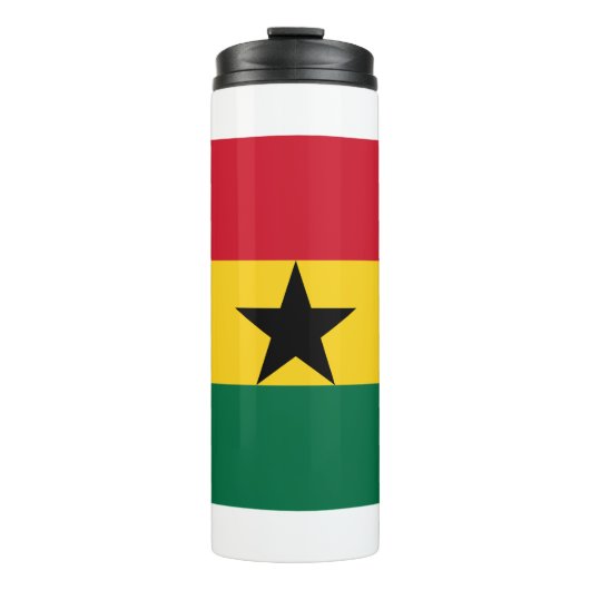 Bouteilles Isothermes Paruline thermique avec drapeau du Ghana (Devant)