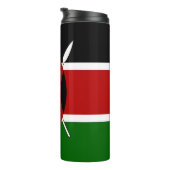 Bouteilles Isothermes Paruline thermique avec drapeau du Kenya (Tourné sur la droite)