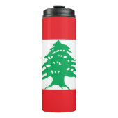 Bouteilles Isothermes Paruline thermique avec drapeau du Liban (Devant)