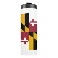 Paruline thermique avec drapeau du Maryland, États