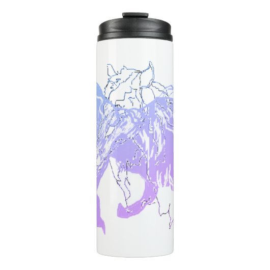 Bouteilles Isothermes Paruline thermique : Chevaux (Devant)