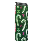 Bouteilles Isothermes Paruline thermique de Noël du milieu du siècle (Tourné sur la droite)