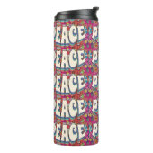 Bouteilles Isothermes Paruline thermique de paix (Tourné sur la gauche)