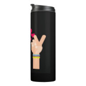 Bouteilles Isothermes Paruline thermique de paix (Tourné sur la droite)