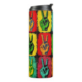 Bouteilles Isothermes Paruline thermique de paix (Tourné sur la gauche)