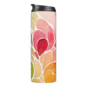 Bouteilles Isothermes Paruline thermique en fleur botanique (Tourné sur la droite)