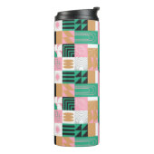 Bouteilles Isothermes Paruline thermique en mosaïque Abstraite (Tourné sur la gauche)