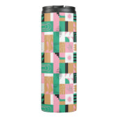 Bouteilles Isothermes Paruline thermique en mosaïque Abstraite (Dos)