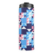 Bouteilles Isothermes Paruline thermique en mosaïque Abstraite (Devant)
