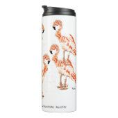 Bouteilles Isothermes Paruline thermique : Flamant rose (Tourné sur la droite)