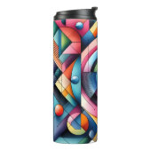 Bouteilles Isothermes Paruline thermique géométrique Abstraite (Tourné sur la gauche)