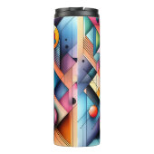 Bouteilles Isothermes Paruline thermique géométrique Abstraite (Dos)