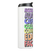 Bouteilles Isothermes Paruline thermique - Journée de l'enseignant : Caf (Tourné sur la gauche)