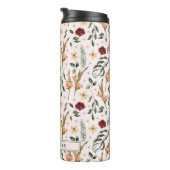 Bouteilles Isothermes Paruline thermique personnalisée à fleurs délicate (Tourné sur la droite)