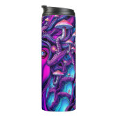 Bouteilles Isothermes Paruline thermique psychédélique avec visage mysti (Tourné sur la droite)