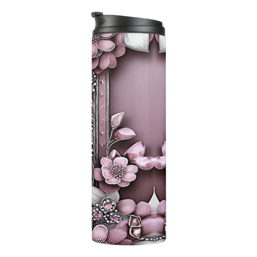 Bouteilles Isothermes Paruline thermique rose (Tourné sur la droite)