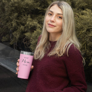 Bouteilles Isothermes Paruline thermique rose personnalisée - Boue de vo