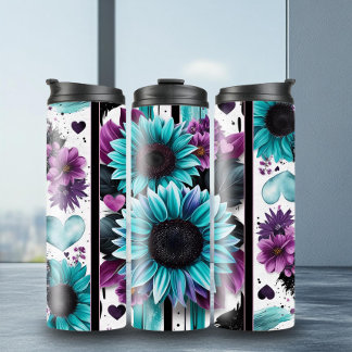 Bouteilles Isothermes Paruline Turquoise violette vibrante Tumbler therm