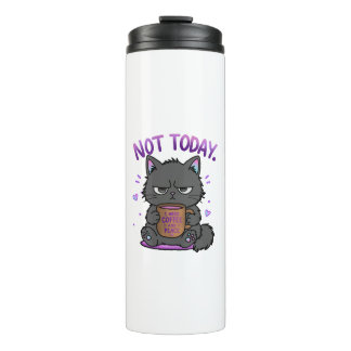 Bouteilles Isothermes Pas aujourd'hui Grumpy Cat Amoureux du Café Mignon