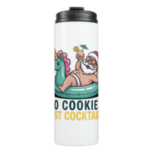 Bouteilles Isothermes Pas de cookies juste des cocktails Santa Noël d'ét