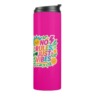 Bouteilles Isothermes Pas de règles Vibes - Neon Gradient Kawaii-Punk Ty