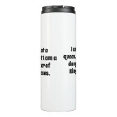 Bouteilles Isothermes Pas une reine, fille du roi Jésus (Dos)