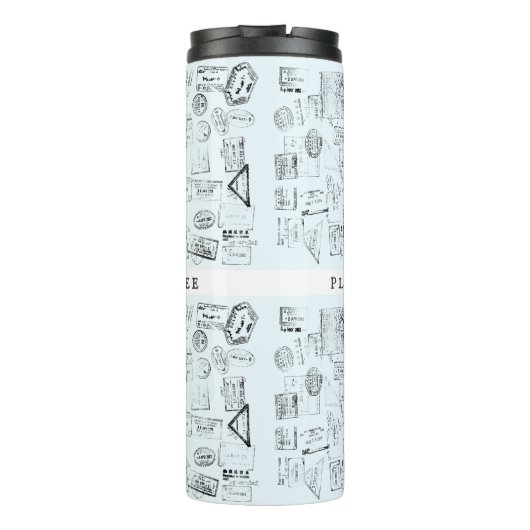 Bouteilles Isothermes Passeport Timps Wanderlust voyage devis modèle (Dos)