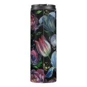 Bouteilles Isothermes Pastel à l'huile florale : Motif sans couture (Dos)