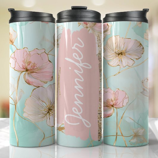 Bouteilles Isothermes Pastel Ajouter un nom Cadeau personnalisé