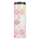 Bouteilles Isothermes Pastel Aquarelle Sirène Motif avec nom (Dos)