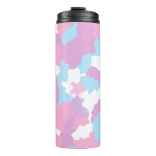 Bouteilles Isothermes Pastel Camouflage Motif d'art Abstrait