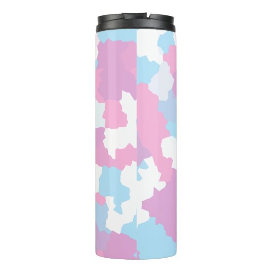 Bouteilles Isothermes Pastel Camouflage Motif d'art Abstrait (Dos)