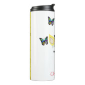 Bouteilles Isothermes Pastel de visage de licorne et parties (Tourné sur la gauche)