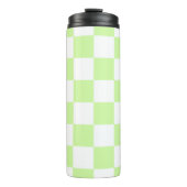 Bouteilles Isothermes Pastel Green À damiers En vichy Motif (Devant)