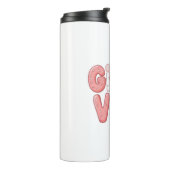 Bouteilles Isothermes Pastel Pink and Teal Girly Aesthetic (Tourné sur la gauche)