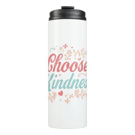 Bouteilles Isothermes Pastel Pink and Teal Inspirational Message (Devant)