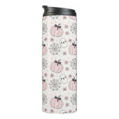 Bouteilles Isothermes Pastel Pink Halloween Motif sans couture (Tourné sur la droite)