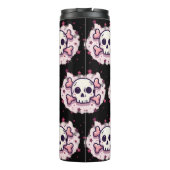 Bouteilles Isothermes Pastel Pink Skull and Crossbones (Dos)