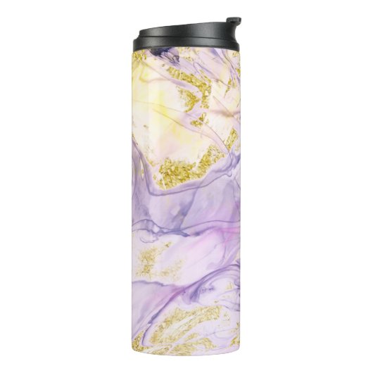 Bouteilles Isothermes *~ Pastel Rainbow Opal Parties scintillant or Abst (Tourné sur la gauche)