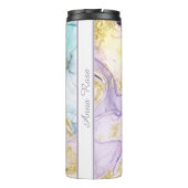 Bouteilles Isothermes *~ Pastel Rainbow Opal Parties scintillant or Abst (Dos)