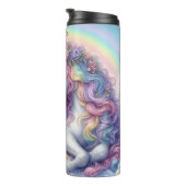 Bouteilles Isothermes Pastel Rainbow Unicorn Dreamland Serenity (Tourné sur la droite)