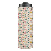 Bouteilles Isothermes Pastel Retro Pattern | Abstract Pebble & Pod (Devant)